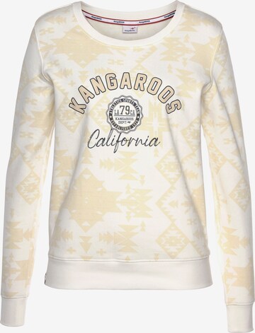 KangaROOS Sweatshirt in Beige: front