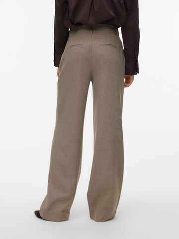 VERO MODA Wide leg Broek 'VMBESTIE' in Grijs
