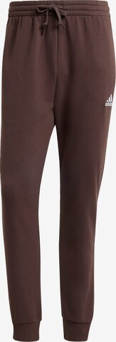 ADIDAS SPORTSWEAR Workout Pants 'Essentials' in Brown: front