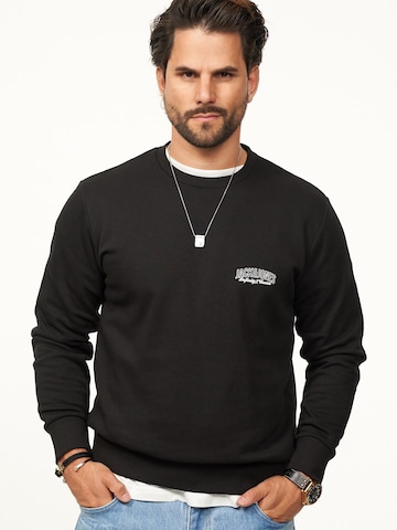 JACK JONES Sweatshirt 'JJINFINITY' in Black