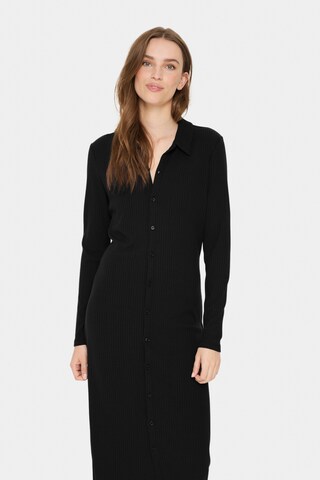 SAINT TROPEZ Shirt Dress 'Goda' in Black