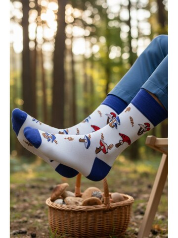 Sokisahtel Sokker 'MUSHROOM cotton socks' i hvid: forside