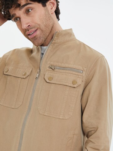 Threadbare Between-Season Jacket 'Rye' in Beige