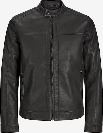Veste mi-saison Jacks & Jones en noir : devant
