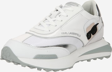 Karl Lagerfeld - Zapatillas deportivas bajas en blanco: frente