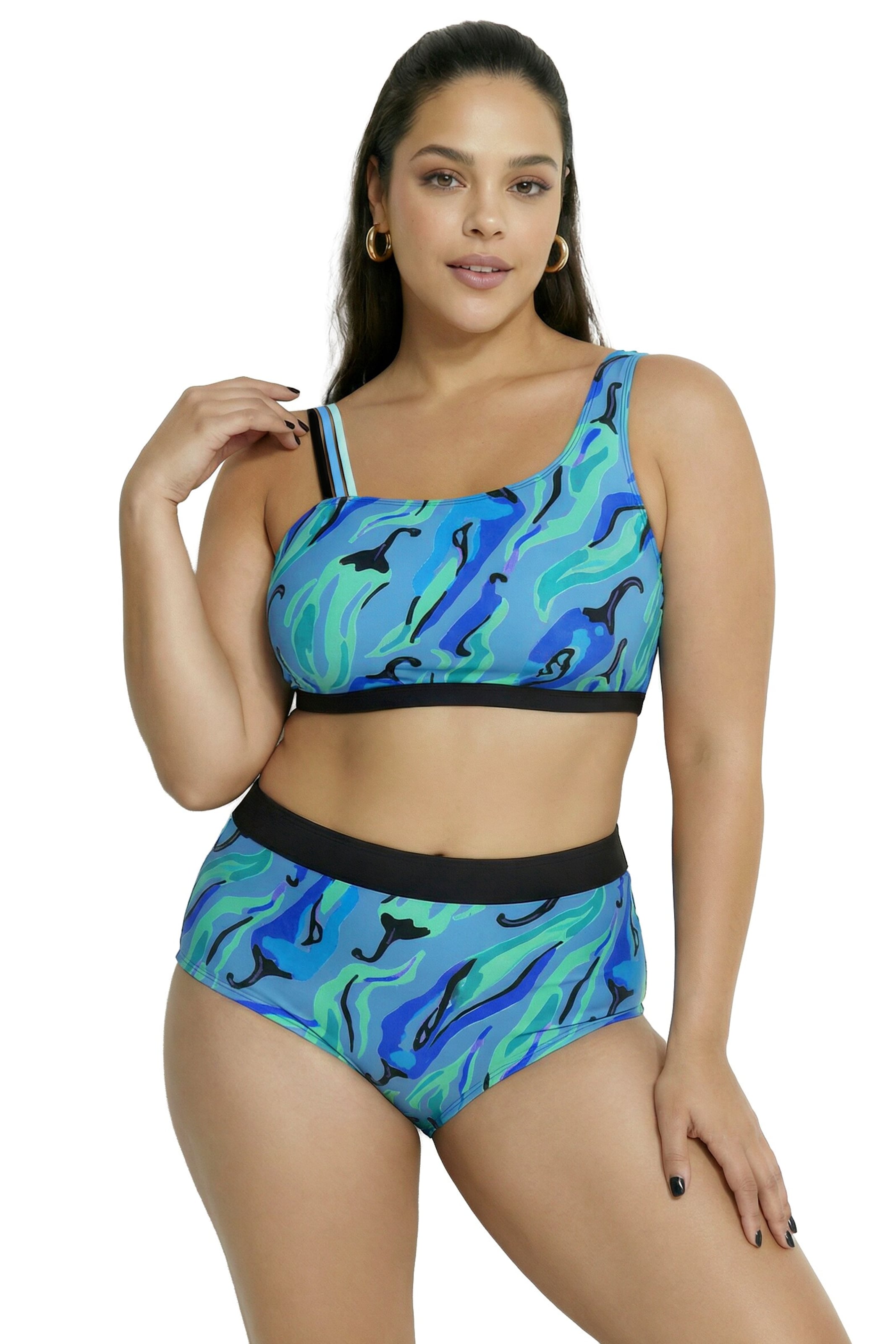 Ulla Popken Bustier Wäsche-Sets in Blau