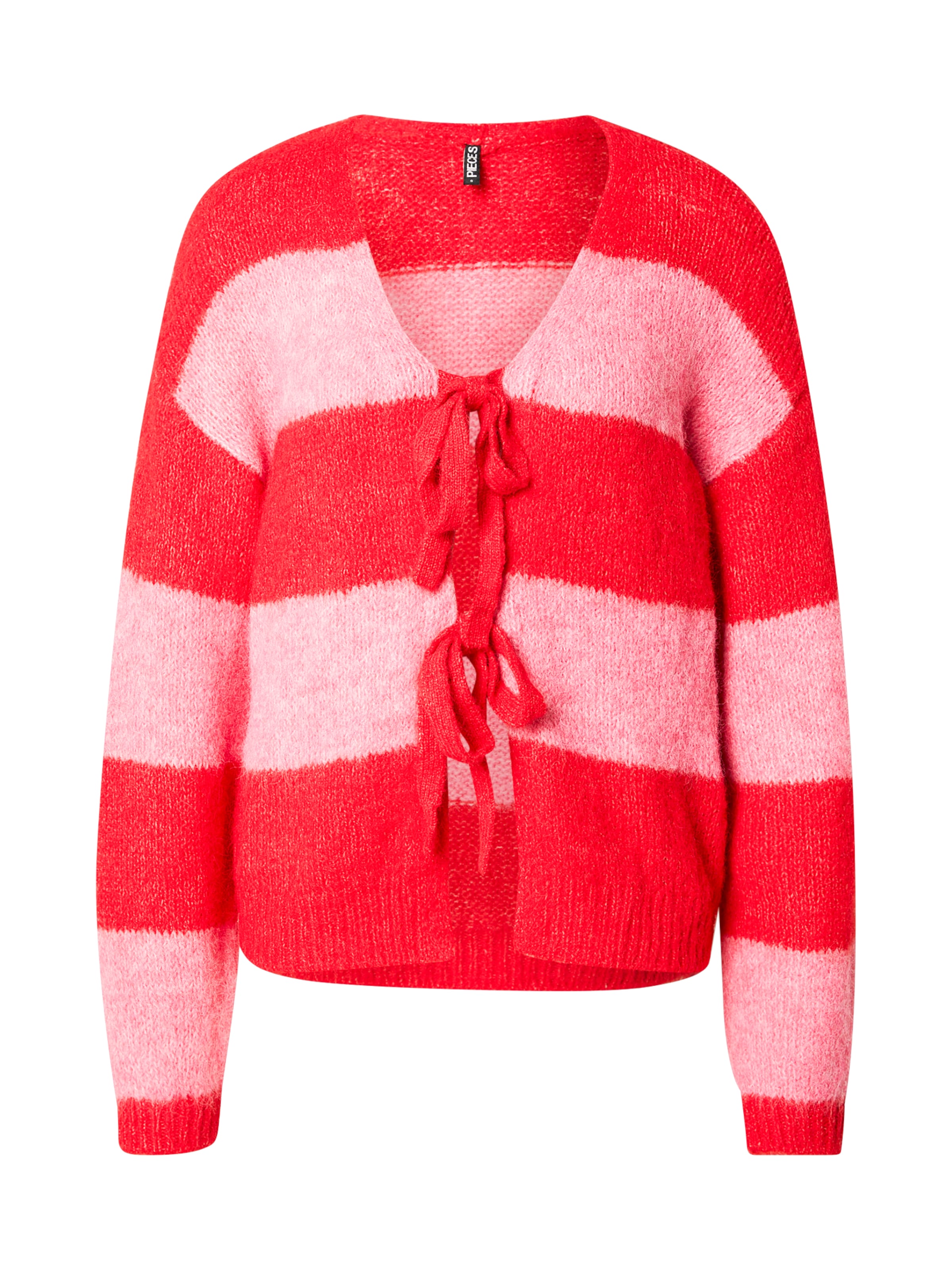 PIECES Neuletakki 'PCRASMINE' värissä punainen: etupuoli