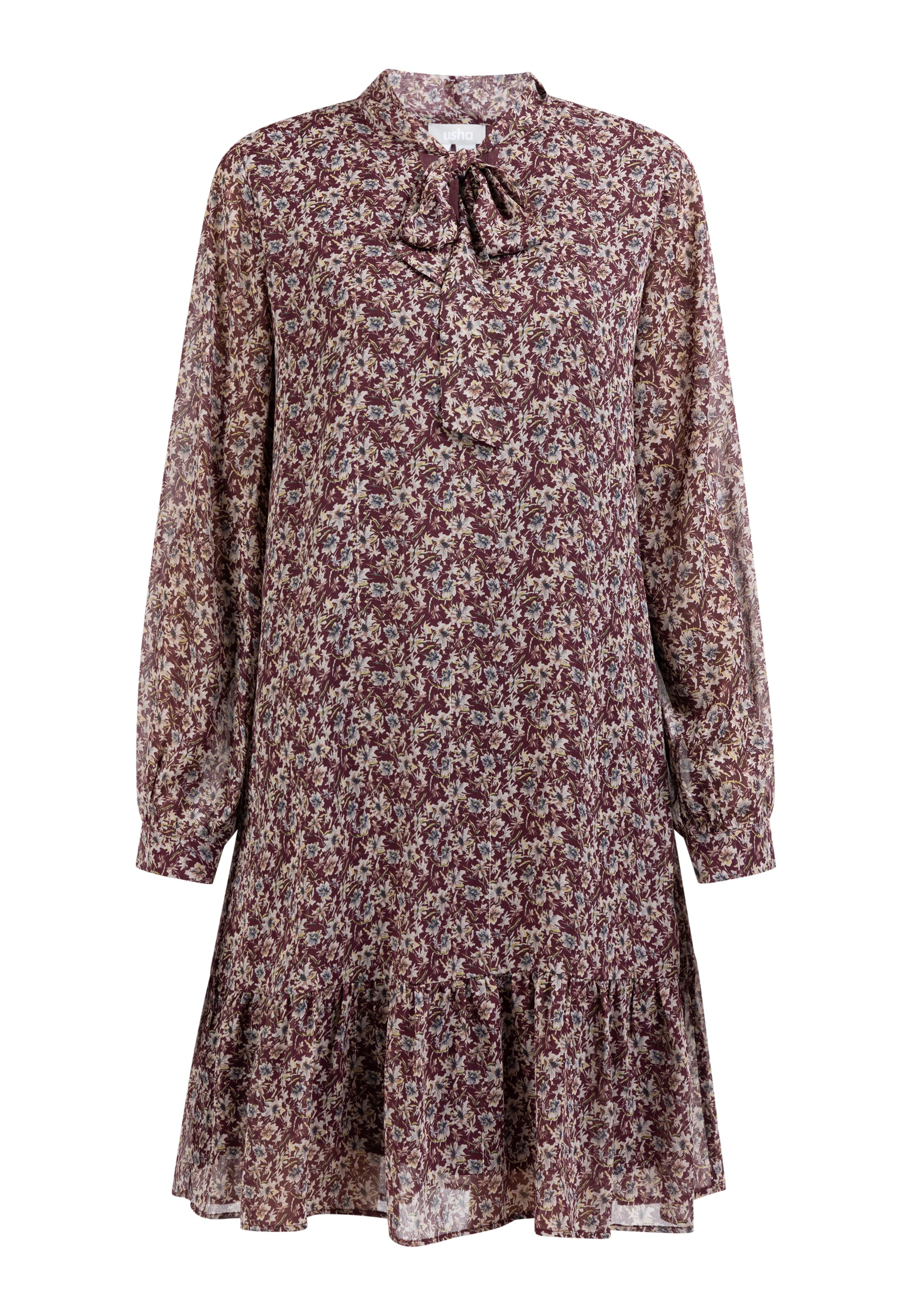 Usha Kleid 'Nowles' in Rot: Vorderseite