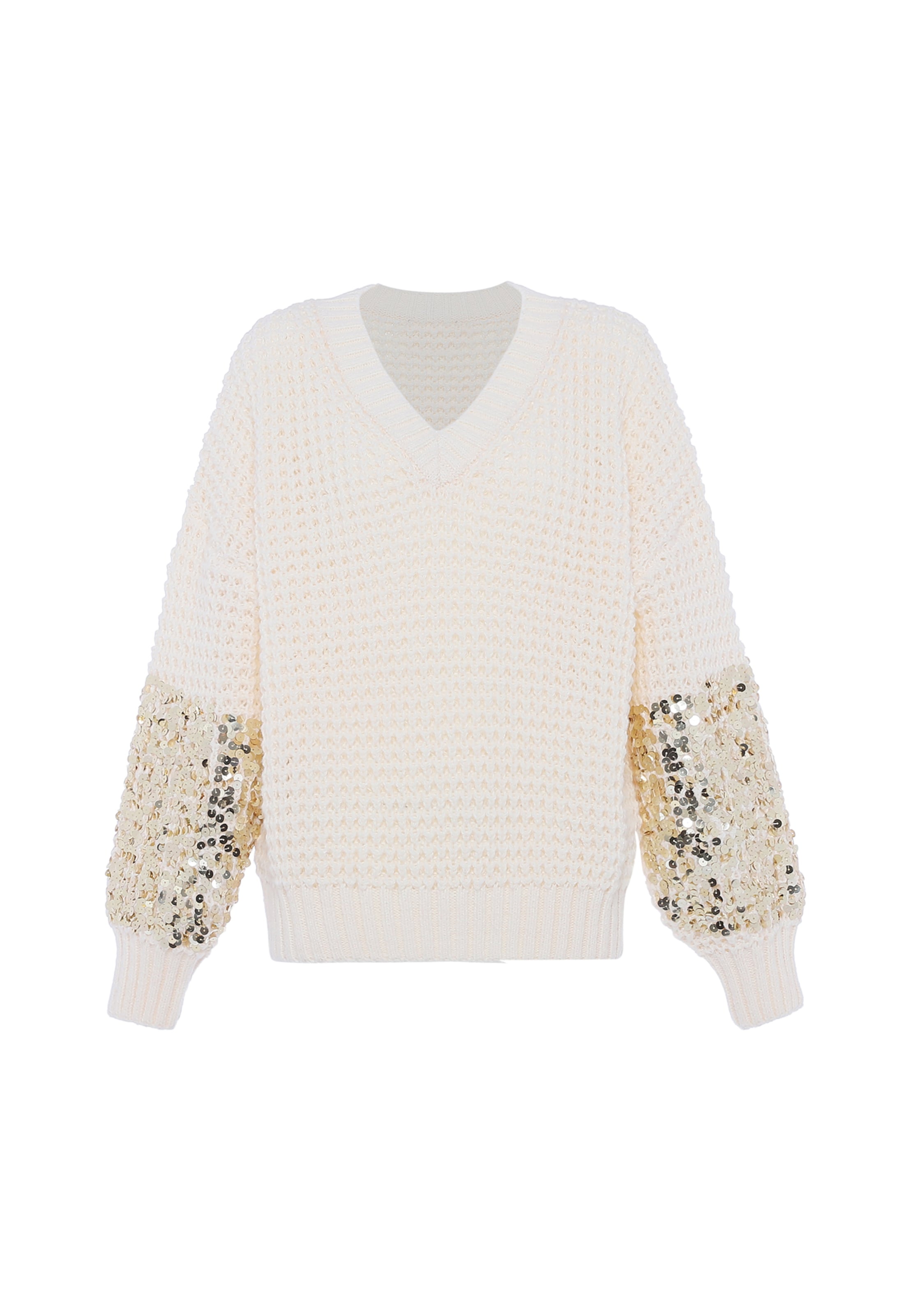 faina Trui in Wit: voorkant