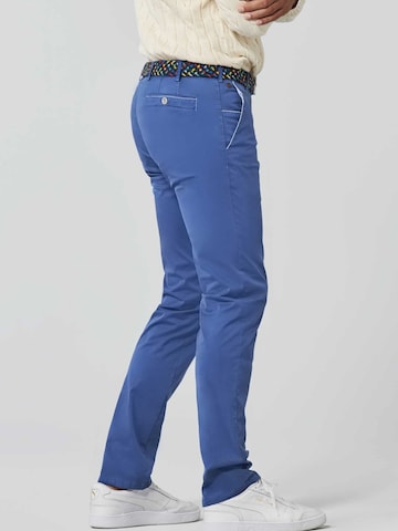 MEYER Slimfit Chino 'New York' in Blauw