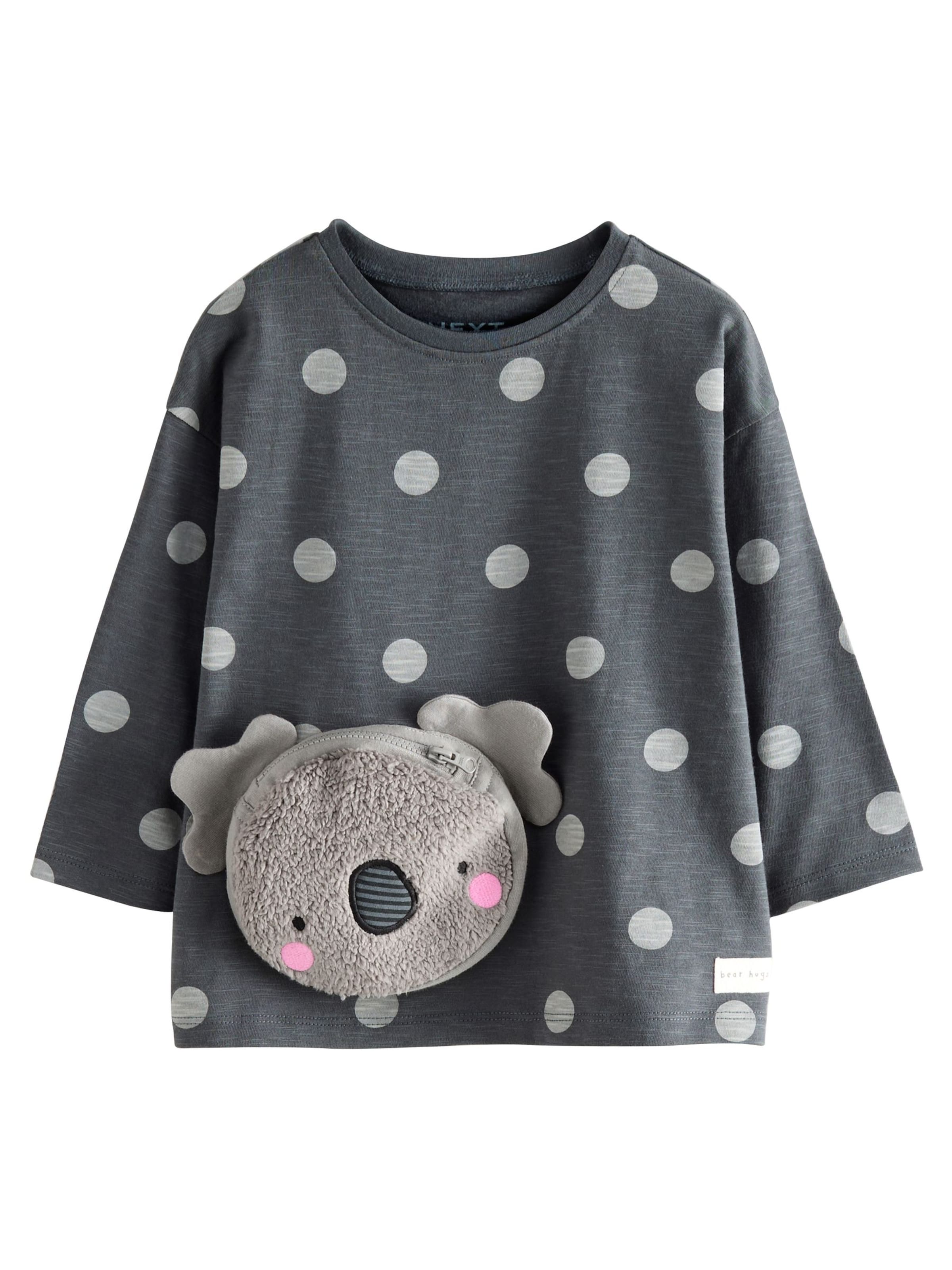 T-Shirt Next en gris : devant