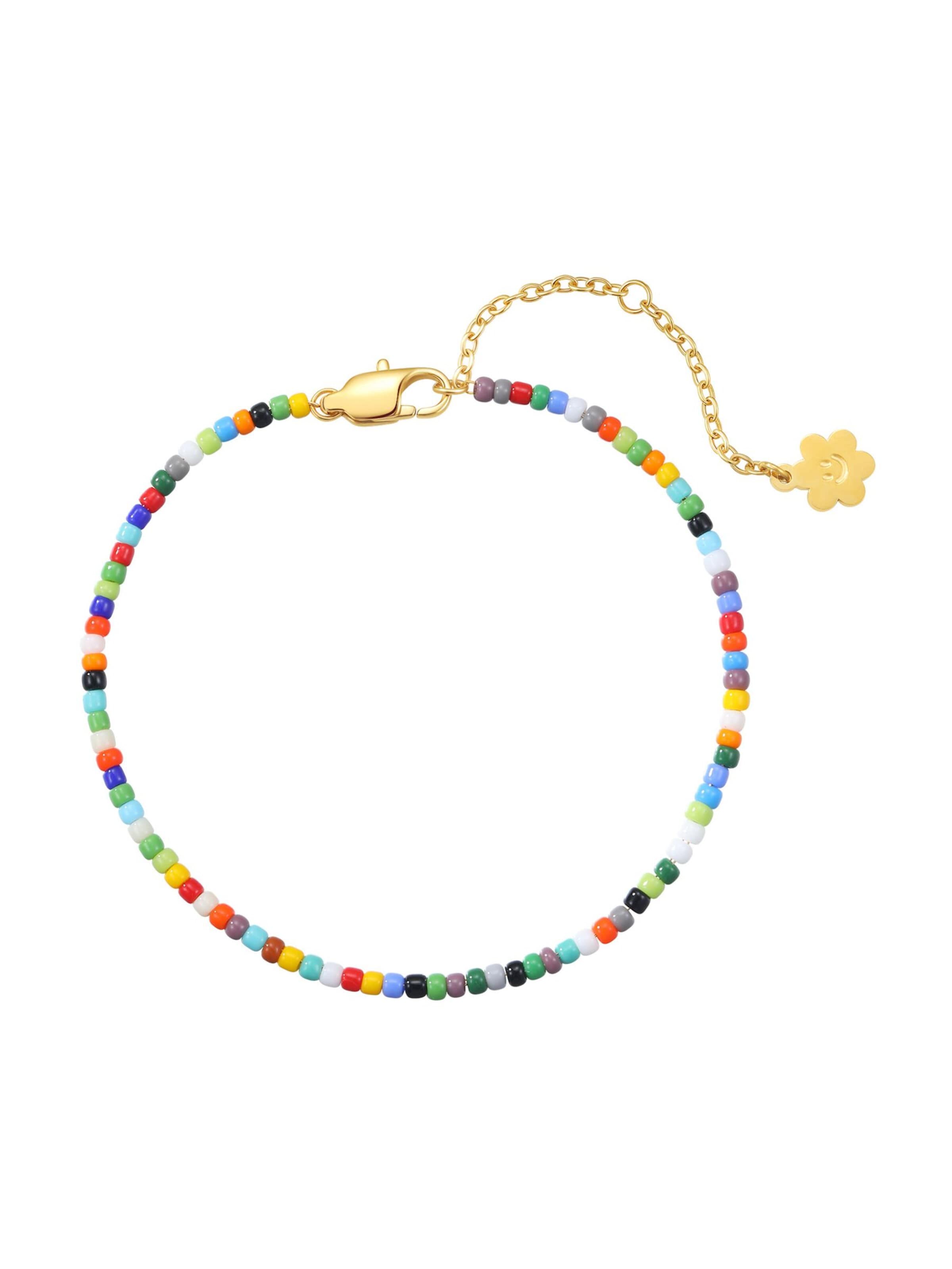 Hey Happiness Armband‌‌‌‌‌‌‌‌‌ in Gold: Vorderseite