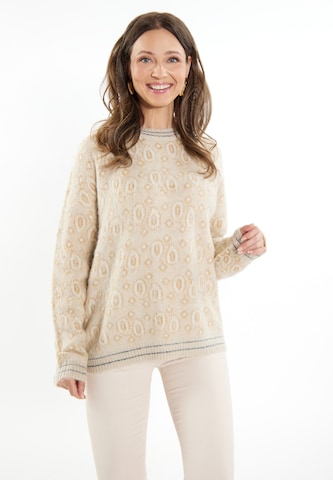 usha FESTIVAL Pullover 'Rakata' in Beige: predná strana