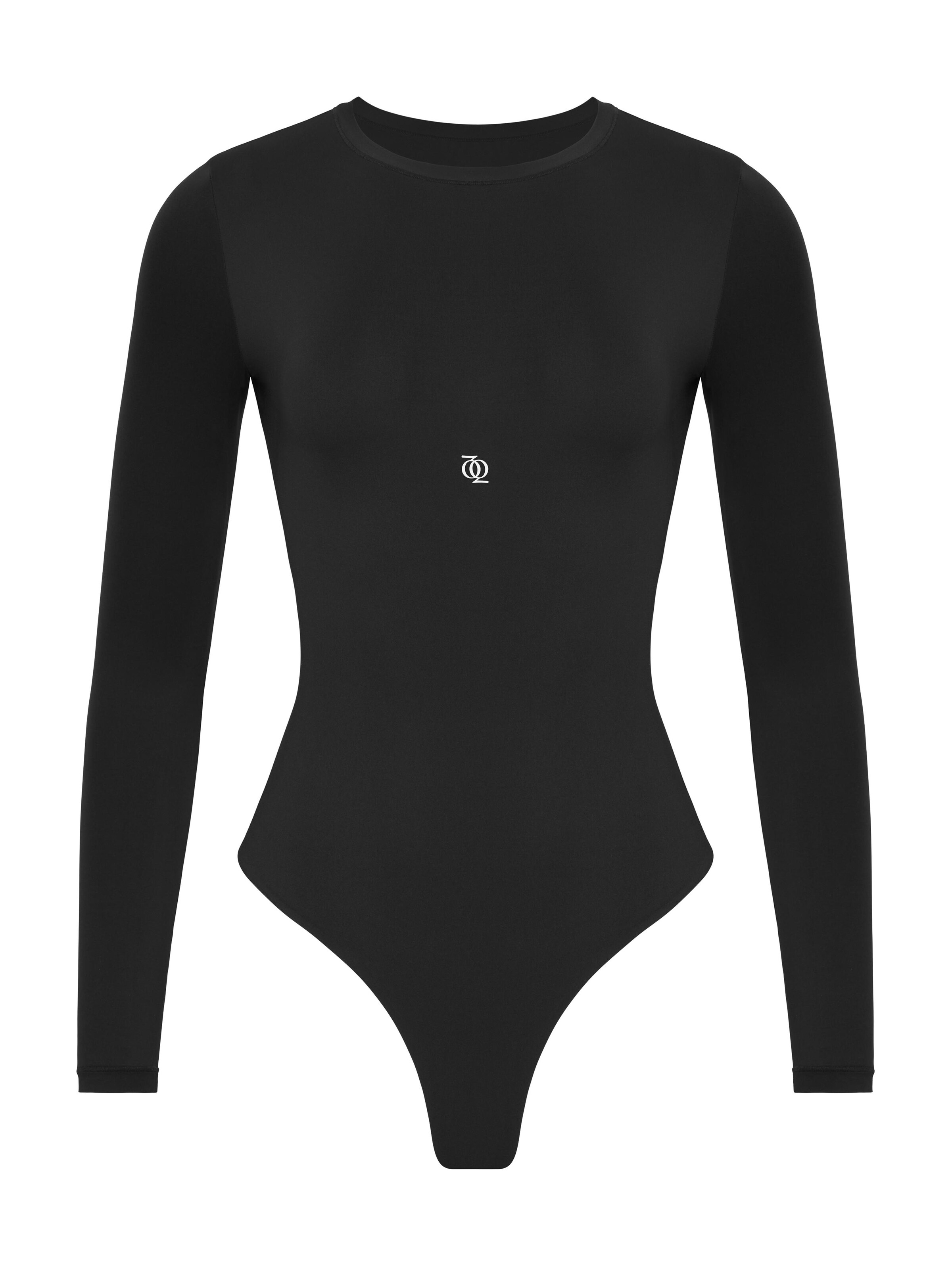 GOD SAVE QUEENS Bodysuit 'Second Skin' in Black: front