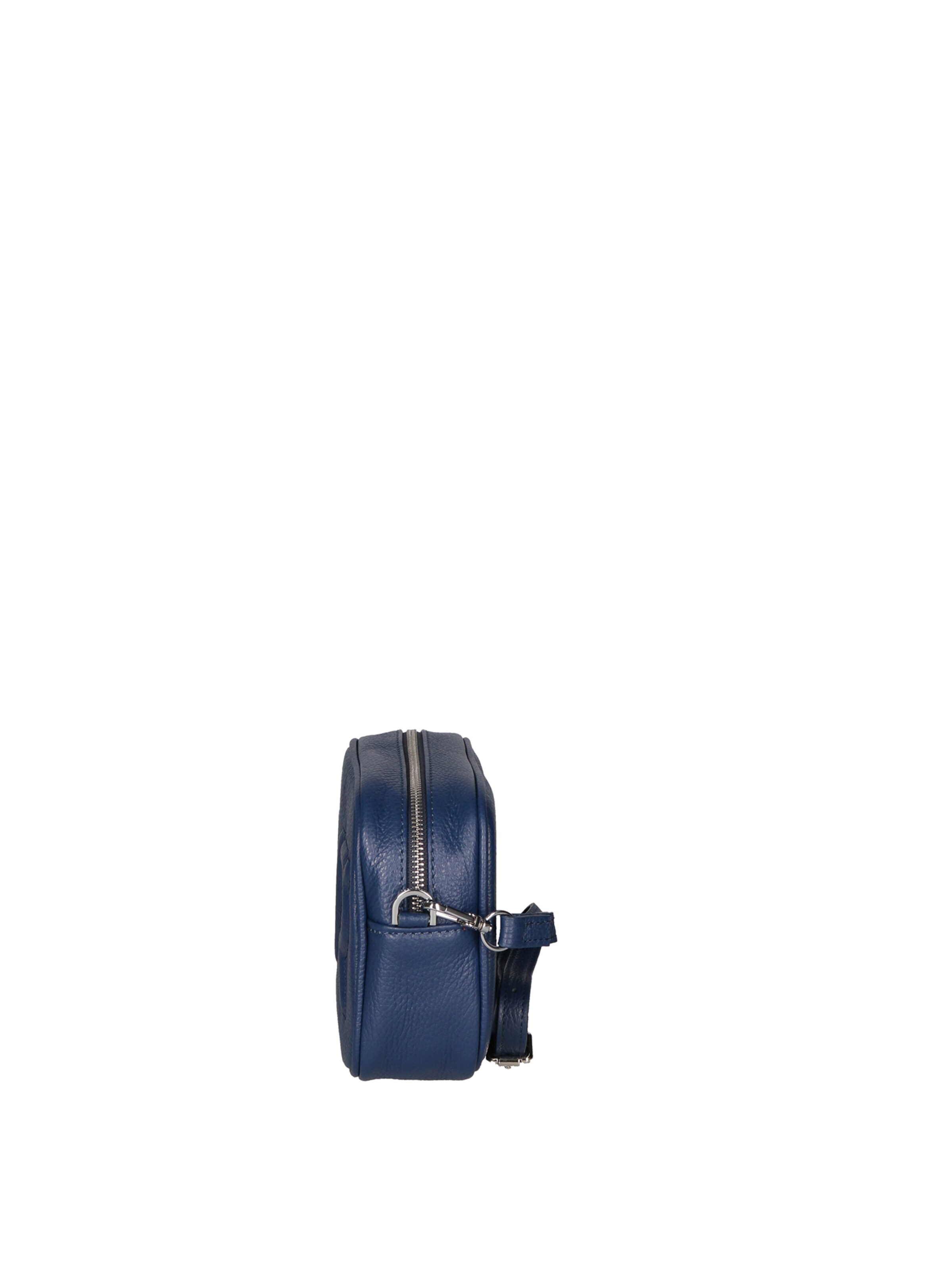 Borsa a tracolla 'Borsa a Tracolla Donna Pelle Virginia Rhinè Zip' di Virginia Rhinè in blu