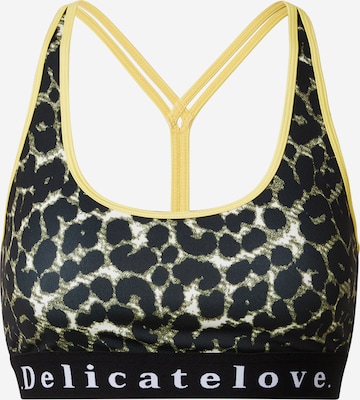 DELICATELOVE - Bustier Sujetador deportivo 'Shiva' en negro: frente