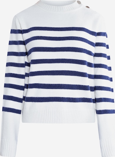 DreiMaster Maritim Sweater in Blue / Wool white, Item view