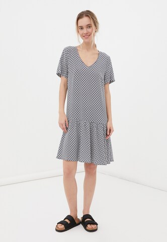 Finn Flare Sommerkleid 'Print' in Blau