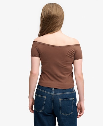 T-shirt Superdry & Co en marron
