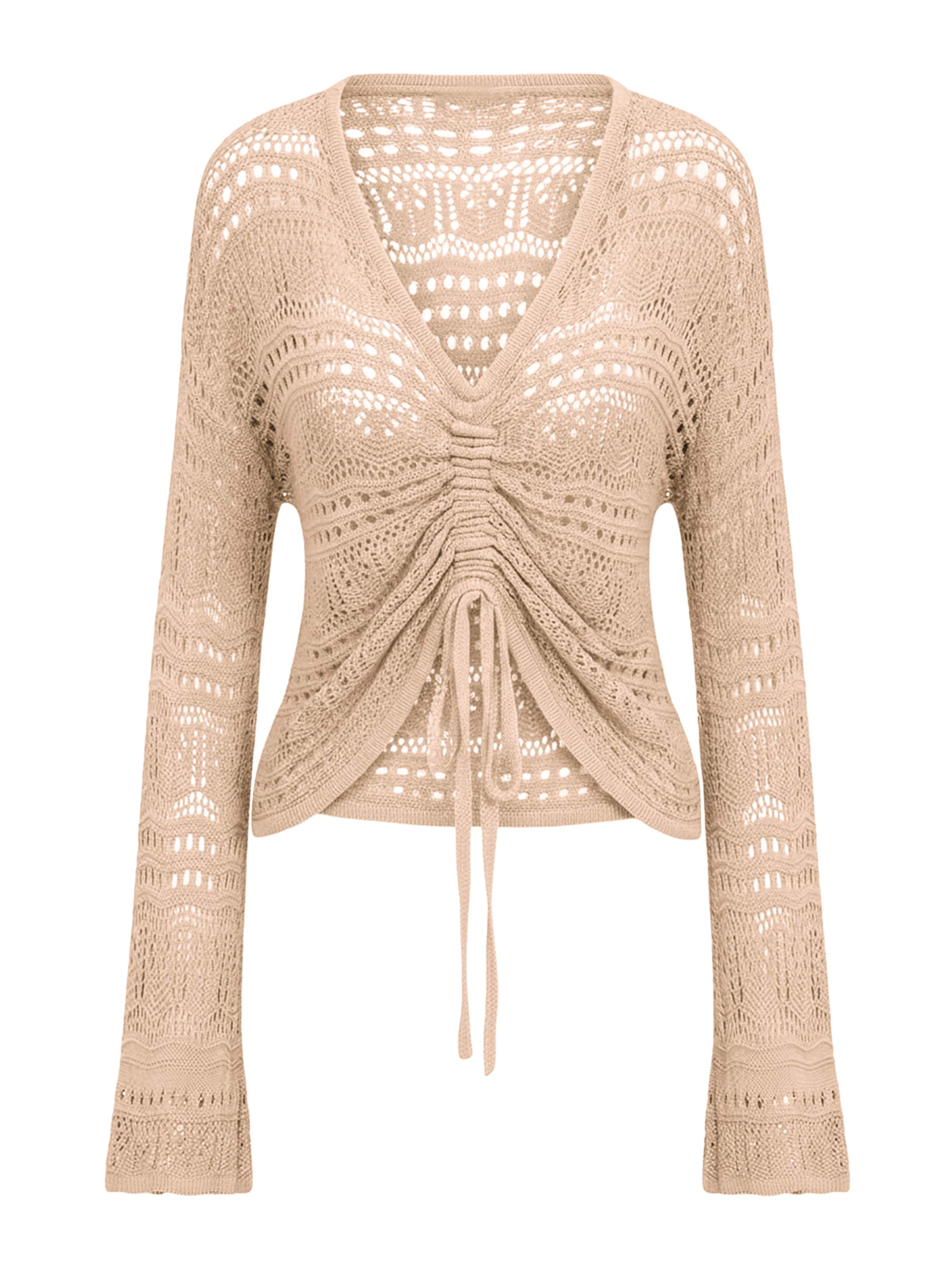 Imily Bela Пуловер в бежово: отпред