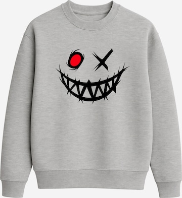 Banco Sweater 'Scary_Face' in Grey: front
