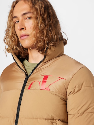 Calvin Klein Jeans Winter Jacket in Beige