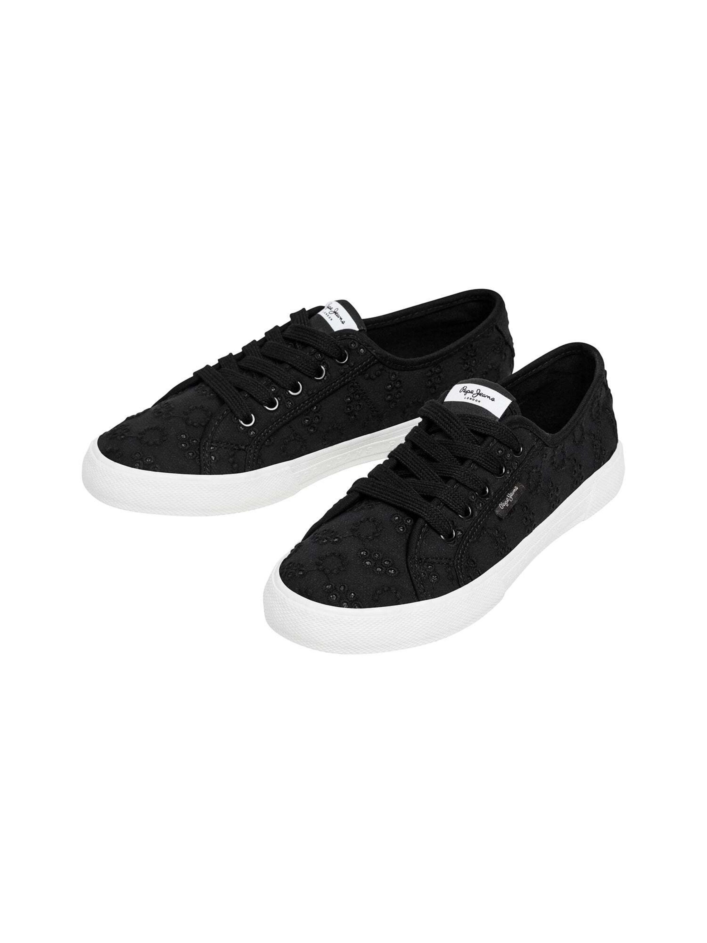 Baskets basses 'Brady Cute' Pepe Jeans en noir