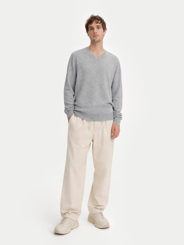 Pull-over 'Men's Essential Crewneck Cashmere Sweater' GOBI Cashmere en gris