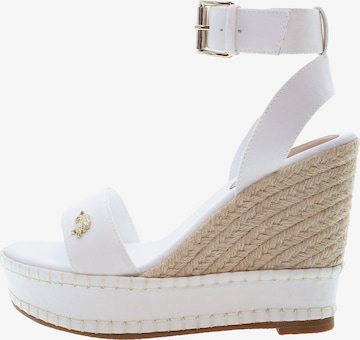 Sandalo 'Aylin' di U.S. POLO ASSN. in bianco: frontale