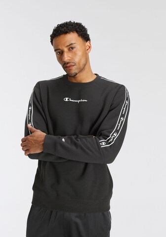 Champion Authentic Athletic Apparel Sweatshirt in Black: front