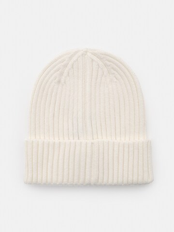 Pull&Bear Mütze in Weiß