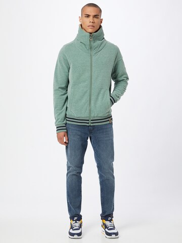 Fli Papigu Zip-Up Hoodie 'Become Something More' in Green