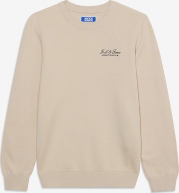 Jack & Jones Junior Pullover 'JJEARCHIVE' i beige: forside