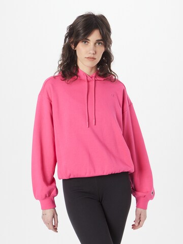 Champion Authentic Athletic Apparel - Sudadera en rosa: frente