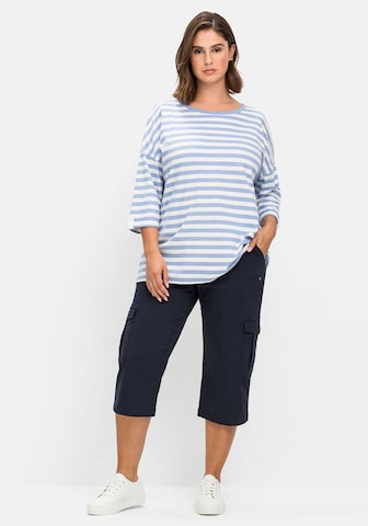 SHEEGO Regular Cargohose in Blau