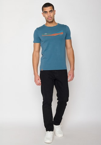 GREENBOMB Shirt 'Bike Step On' in Blauw