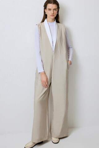 Touche Prive Jumpsuit in Grau: Vorderseite