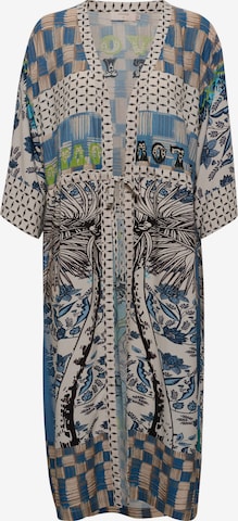 Cream Kimono 'Cania' i blå: forside