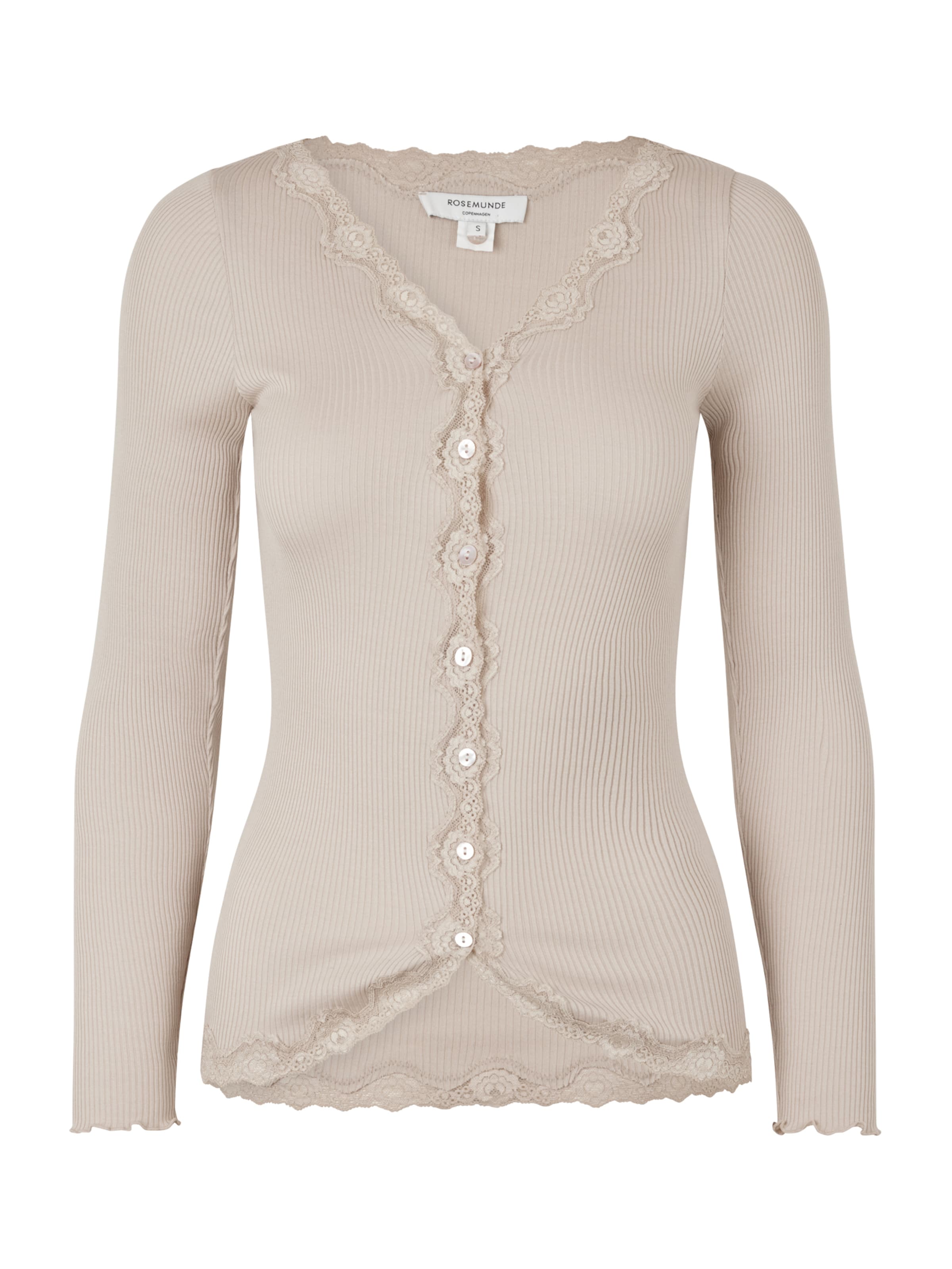 Geacă tricotată de la rosemunde pe maro: față