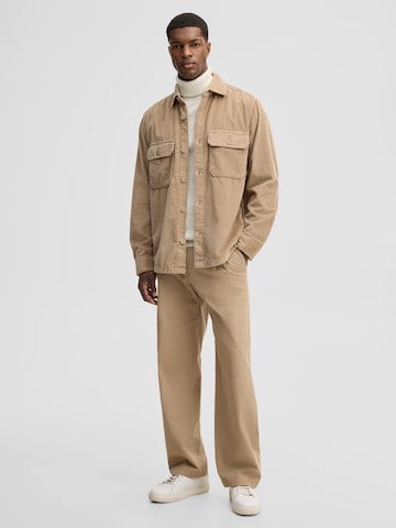 Coupe regular Chemise business STRELLSON en beige