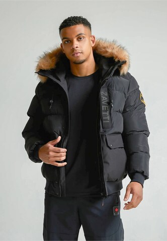 Zavetti Canada Zimní bunda 'Deratti' – černá: přední strana