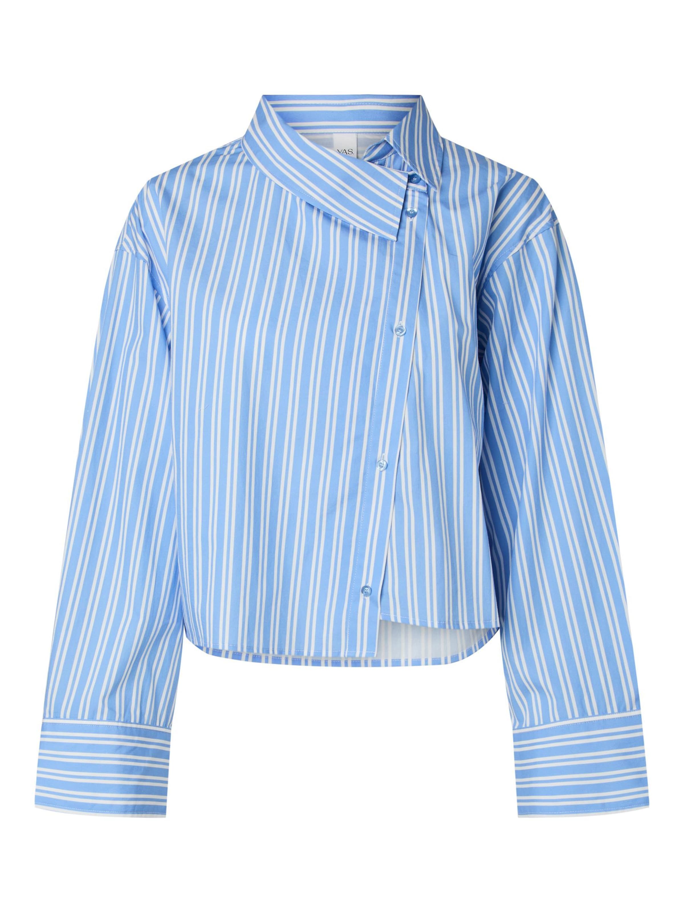 YAS Blouse 'YASLee' in M in de kleur Saffier / Lichtblauw, Productweergave