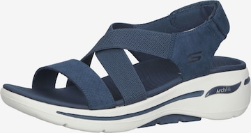 SKECHERS Hiking Sandals 'Go Walk' in Blue: front
