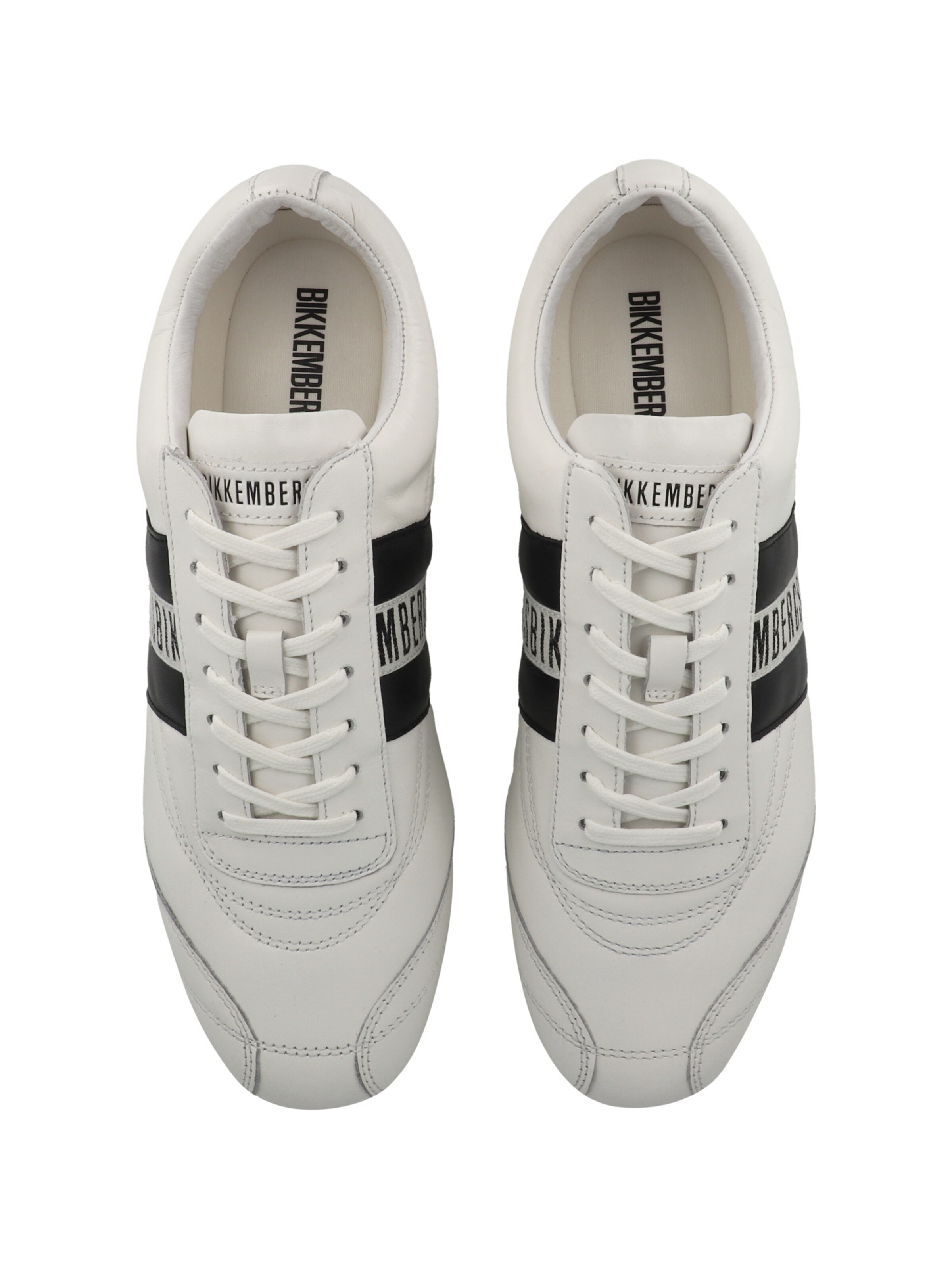 Baskets basses 'Soccer' BIKKEMBERGS en blanc