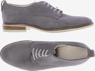 COX Flats & Loafers in 37 in Grey: front
