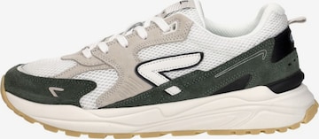 Baskets basses 'Grid S48' HUB en vert : devant