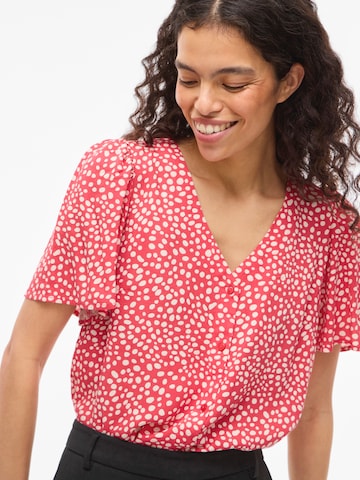 Chemisier 'VIGrace' VILA en rouge