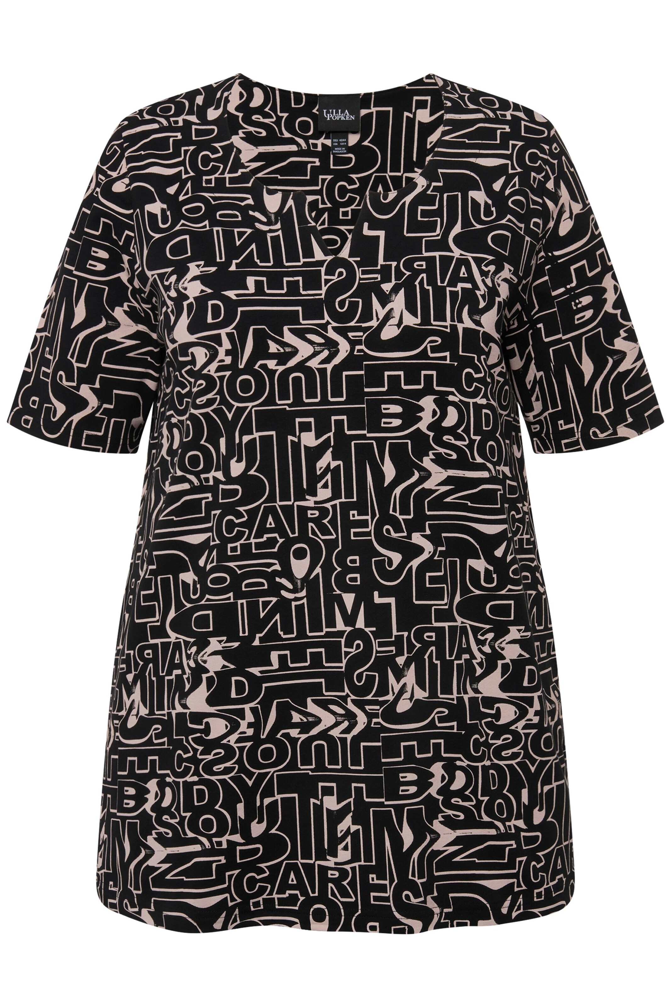 Ulla Popken Shirt in Black: front