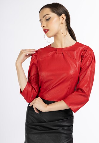 faina Blouse in Rood: voorkant