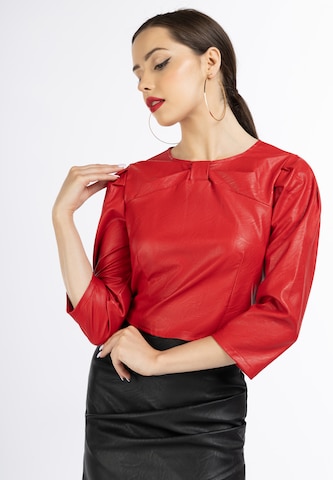 faina Blouse in Rood: voorkant